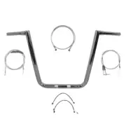 1 1/4" Chrome 16" Twin Peaks Hefty Bar Kit 2011-2015 Harley Softail Fatboy NoABS