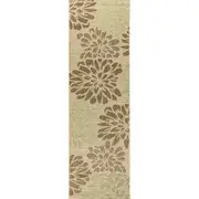JONATHAN Y Zinnia Modern Floral Textured Weave Indoor/Outdoor Area Rug in Sage/brown at Nordstrom, Size 3Ft 0In X 5Ft 0In