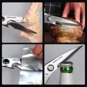 New Multifunctional Kitchen Stainless Steal Scissors Ultra Sharp Can Opener