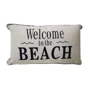 LVD Cushion Welcome Beach Throw Pillow Home/Lounge Decor 30x50cm Rectangle