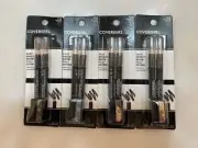 4 Packs COVERGIRL Liner Easy Breezy Brow Fill + Define Pencils #500 Black
