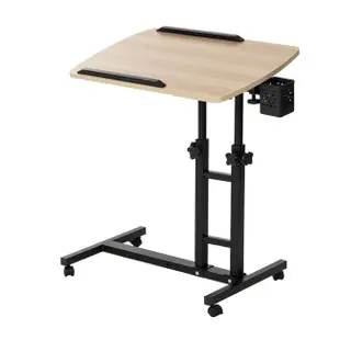 [特價]樂嫚妮 360度升降工作桌 懶人桌 電腦桌-深木紋色