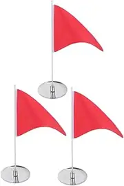 JUMPLAWN 3sets Golf Flagsticks with Hole Cup Portable Golf Putting Trainer for Practice Versatile Training Supplies for Backyard Course Use