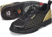 Mens Dexter The C9 Knit Boa Bowling Shoes Black/Gold Soles/Heels Sizes 6 - 14