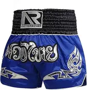 CAMBOS MMA Shorts, Muay Thai, Martial Arts, Cage Fight, BJJ, Boxing, Grappling Fighting Shorts for Men Women Kids(Blue 2,Medium)