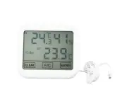 Thermometer Hygrometer Touch Screen Temperature Humidity Gauge For Home Office