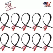 10x High Sensitive RCA Audio Mic DC Power Microphone for CCTV Security Systems