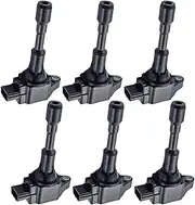 Car Ignition Coil Pack for Nissan 370Z for Infiniti G37 M37 Q50 Q60 Q70 QX50 QX70 V6 3.7L 5.0L 5.6L 22448-EY00A UF-617 Ignition Coil Pack Set of 6 Classic Ignition Coils