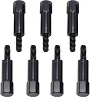 YUCHENSHLP 7 pcs/Set Black Valve Cover Bolt Set Fits for Chevy 283 305 327 350 383 400 Engines SBC Stud Kit Black Colour 6mm Thread Diameter