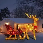 Room Decor Reindeer Outdoor Decorations Christmas Deer Lighting Happy New Year Set Of 2 Family Lighted Reindeer Christmas Outdoor Yard Decorations A