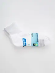 Underworks 3pk Socks Qtr White