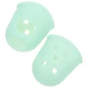 2 Pcs Silicone Finger Protectors Thimble Cot for Musicians Child