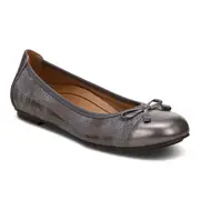 Vionic Minna Ballet Flat - Pewter Snake