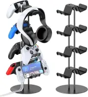 Gamer Gifts Headset Stand 4 Tiers with Cable Organizer Controller Stand