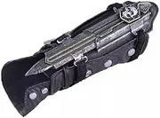 5STOY Assassin's Creed IV Black Flag Pirate Hidden Blade Gauntlet Cosplay Prop + Assassin's Creed Silver Desmond Miles Necklace Pendant