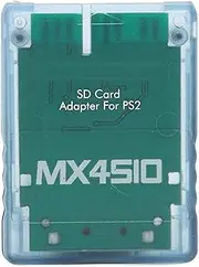 Stable MX4SIO SIO2SD Card Adapter for PS2 Memory Cards (Clear Blue)