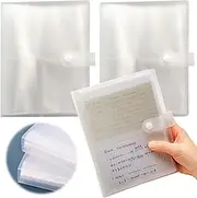 2 PCS 3x5 Index Card Organizer, BetterJonny Index Cards Clear Plastic Holder Organizer Pouches Book Recipe Card Holder Flash Cards Holder, Total 80 Page Hold 320 Cards