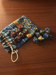 DnD Dice Set (2 Sets) Blue /Yellow, Red/Blue