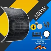 300W Flexible Solar Panel Kit Trickle Charger Battery Controller for Car RV Boat