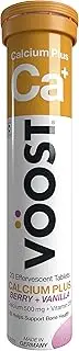 Voost Calcium Plus Berry + Vanilla Effevescent Tablets 20 Pack
