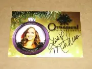 2015 Benchwarmer DESSIE MITCHESON #40 Holiday Gold Ornament Auto Playboy MAXIM