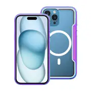 iPhone 15 Plus Heavy-Duty Shockproof Armour Case Cover - MagSafe Compatible, Premium Anti-Scratch & Drop-Resistant - Iridescent