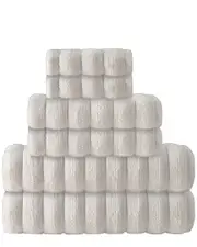 DePera Home Set of 6 Vague Towel Set