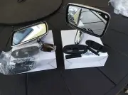 Morris Tex Style Door Mirrors , Stainless Steel Complete With Fix Kits