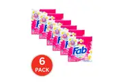 Fab 2kg Laundry Powder Fresh Frangipani Front + Top Loader (6x Pack)