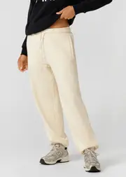 [Lorna Jane] Iconic Track Pants in Neutrals, Cotton, Size - Small S Cream