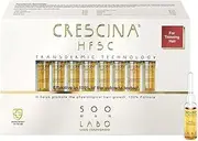 CRESCINA Transdermic Ampoules for Men, Intensity 500, 20 Ampoules, Unscented, Drop Form, Targets Hair Thinning in Men