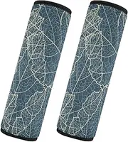 Car Seat Belt Covers 2 Pack Breathable Car Safety Seat Belt Strap Shoulder Pad Camera Bag Strap Cover Car Accessories for Adults Youth Kids S Beautiful Blue Lace for Christmas