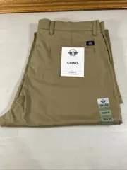 Dockers Chino Straight Fit Pants Men’s 36 x 30 New Flat Front Tan