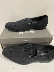 Stacy Adams Men's Swagger Studded Slip On Black Size 14