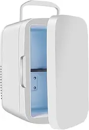 8L Mini Refrigerator, 8-Can Portable Car Refrigerator and Warmer, Ac/dc Thermoelectric Cooler, Cooling Fan, Portable Carrying Handle, Skin Care Drinks, Personal Refrigerator for Office Dormitory