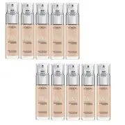 10x L'Oreal Paris True Match Super Blendable Liquid Foundation 30ml 2C Rose Vanilla