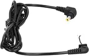 Cable Splitter, 5.5x2.5mm 90 Degree Right Angle DC Power Male Plug Adapter Cord Bare Wire Open End Power Wire with Magnetic Ring for Notebooks