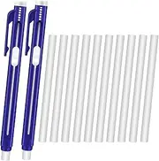 Retractable Mechanical Eraser Pen Bulks Retractable Eraser Mechanical Eraser Pen Style Erasers Retractable Eraser Refill for Painting Writing Office Daily Study (Solid Blue,12 Pieces)