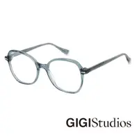 在飛比找PChome24h購物優惠-【GIGI Studios】西班牙微圓粗框光學眼鏡(透藍 -