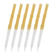 6 Pcs Alkaline Burette Glass Dropper Pipettes Dropper for Chemicals Analysis