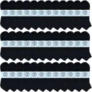 36 Units of Men's King Size No Show Ankle Socks Size 13-16 Black - Big And Tall