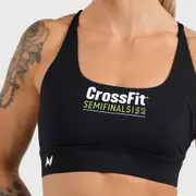 [Northern Spirit] Northern Spirit - Cross Fit Semifinals Khi Women's Crossback Sports Bra Medium Support - INK