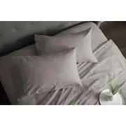 Sheraton Luxury 160gsm Flannelette Bed Sheet Set - Queen Bed/Platinum - Queen