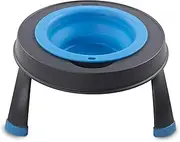 Dexas Pets Single Elevated Pet Feeder/Pet Bowl, I.5 Cup Capacity, Pro Blue, Small