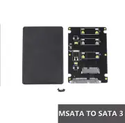 2.5'' mSATA to SATA III HDD SSD Board Adapter Converter Card Enclosure Case SG