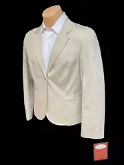 Women's Khaki Blazer Suit Jacket Size 14 Executive Apparel School Uniform NWT