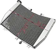 Motorcycle Aluminum Engine Cooling Radiators Compatible With Kawasaki Ninja ZX-10R 2004-2005