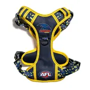 AFL Adelaide Crows Pet Dog No Pull Canvas/D-Ring Harness Adjustable Vest XL
