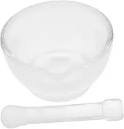 SHOWERORO 1 Set Glass Pill Crushers for Elderly Mini and Pestle Garlic Masher Medicine Mixing Grinder Medicine Grinder Bowl Multifunctional Grinder Pills Crush Pot Transparent
