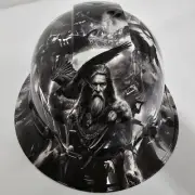 full brim hard hat custom hydro dipped IN LORD OF THE VIKINGS NORSE VIKING